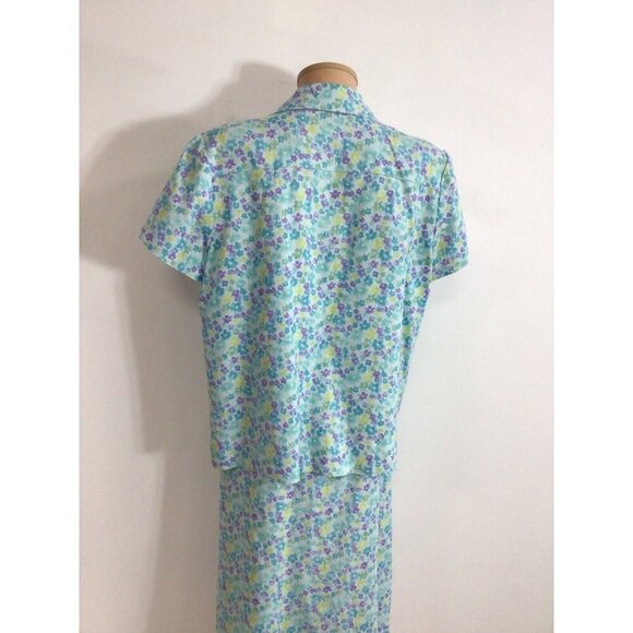 Northern Isles Linen Floral Skirt Set Womens Medium - Picture 4 of 6